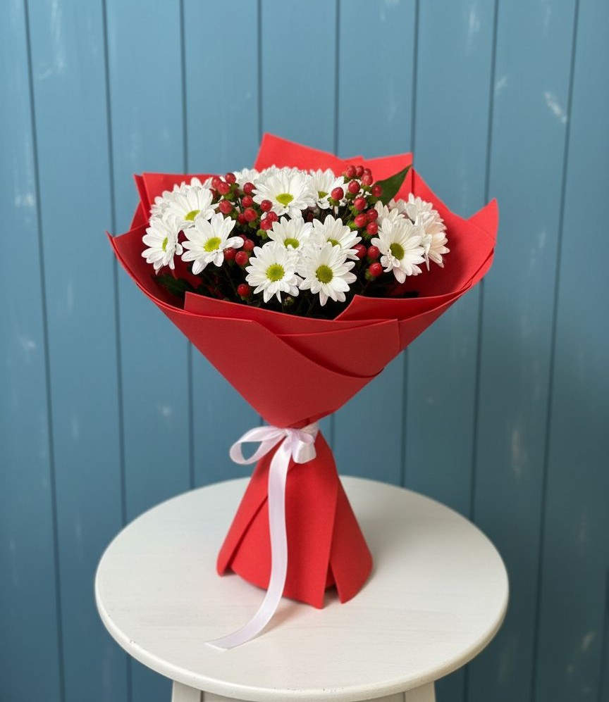 Букет цветов из: Хризантемы в Акбулаке