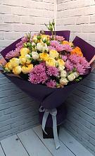 Букет цветов из:  Хризантемы и Розы #REPLACE_PRED# Акбулаке