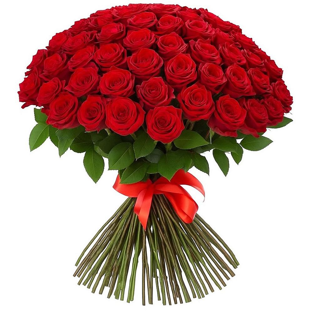 Букет Красные розы Блэк Меджик в Акбулаке