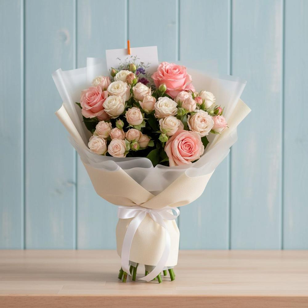 Букет цветов из: Розы в Акбулаке